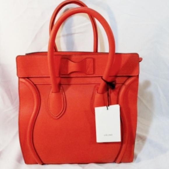 Celine Handbags - NEW CELINE PARIS MINI LUGGAGE ITALY Leather